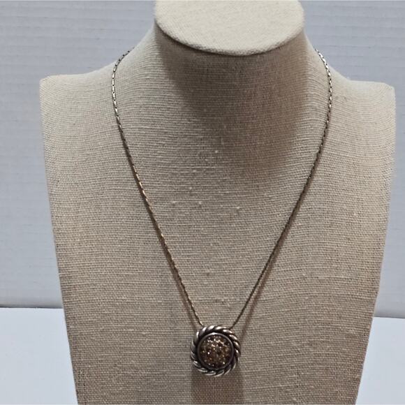 Brighton Mixed Metals TRUST YOUR JOURNEY Crystal Jeweled Reversible Necklace - Picture 5 of 7